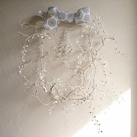  wreath ★ white vine ＆ twig