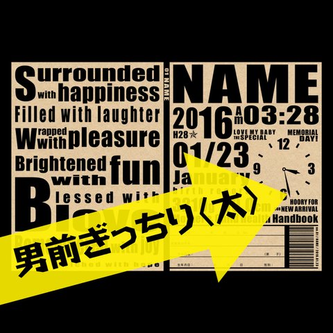 男前ぎっちり(太)★母子手帳カバー