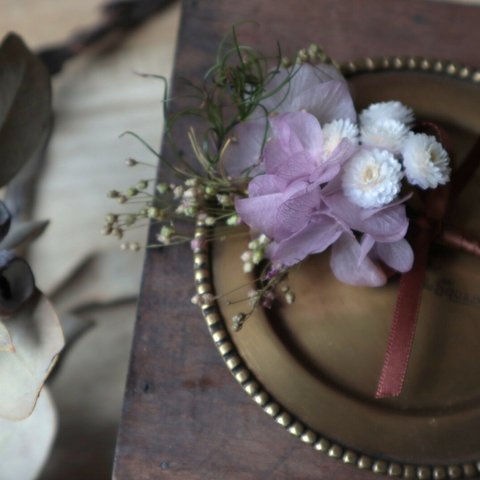 corsage pink purple