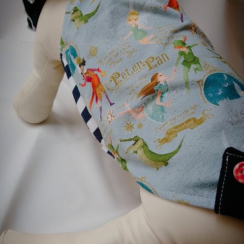 メルヘン・ピーター(水色) 袖フリフリのワンコ服 