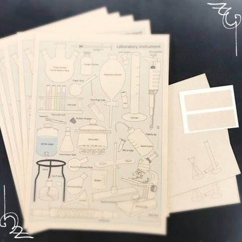  化学屋：レターセット実験器具