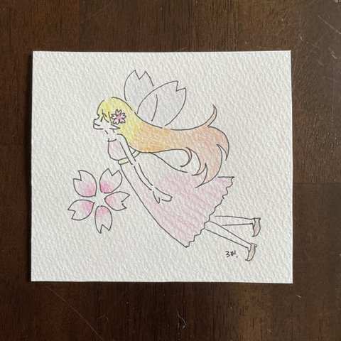 原画　桜の妖精