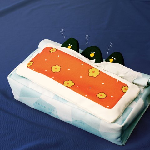 「おやすみペンギン」ティッシュケース