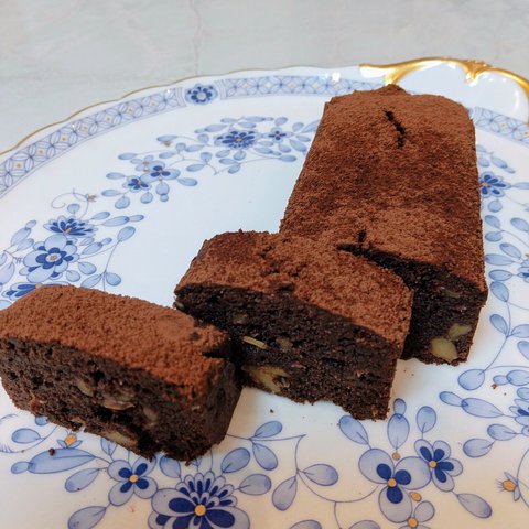 糖質制限【パウンドケーキ(クルミ&チョコレート)】