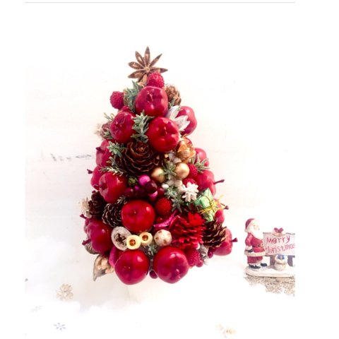 《メディア掲載》【'23.12/14TV放送商品！】【再販】♪褪色・劣化ナシ♪毎年飾れる☆りんご・木の実・ベリーのクリスマスツリー2022年Ver.