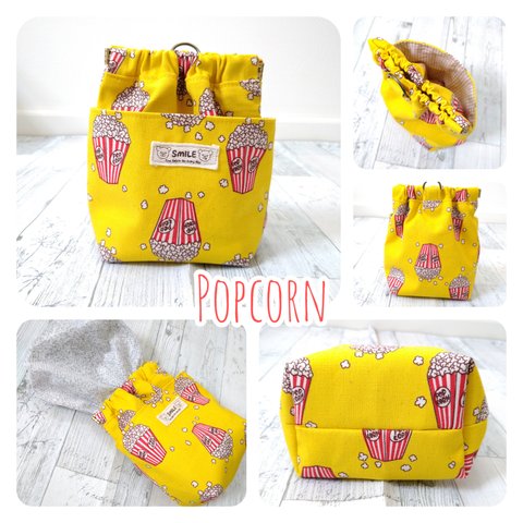 追加販売♡人気 ᵕ̈*Popcorn柄のマナーポーチ