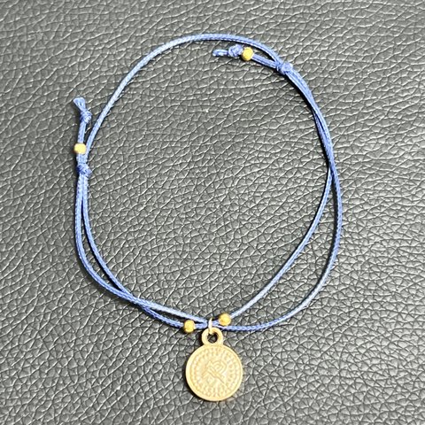 Coin charm anklet
