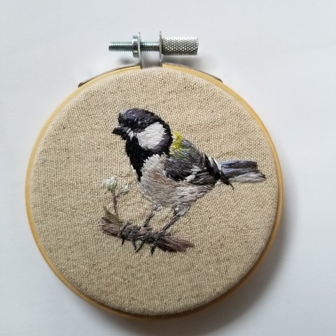  刺繍フレーム　野鳥図鑑