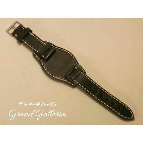 栃木レザー社製サドルレザー 牛革 台座付き 腕時計バンド 腕時計ベルト バンドのみ Grand Galleria
