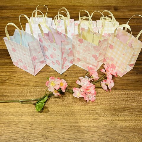 桜柄紙袋12セット