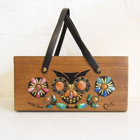 ★Vintage 1970's Enid Collins WISE GUY Box Bag