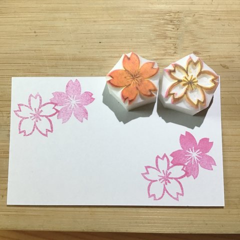 桜咲く　はんこセット