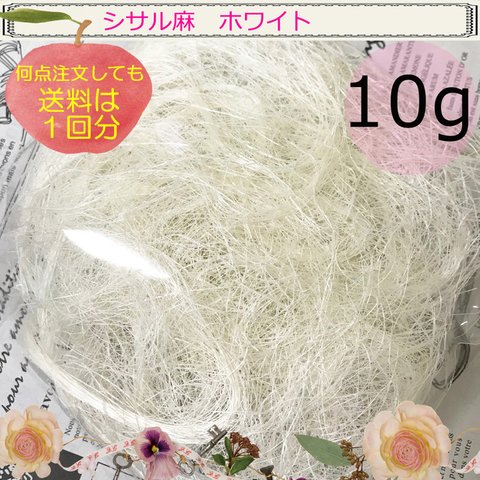 シサル麻 ホワイト 10g 