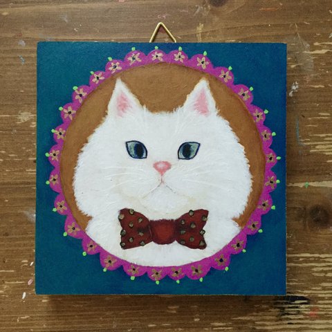 【原画】白猫ちゃんの肖像画