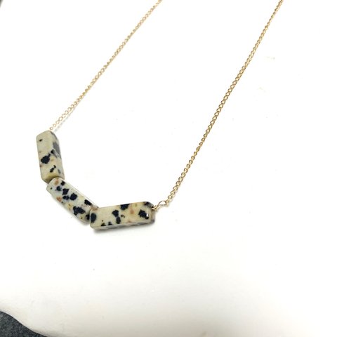 14KGF×Dalmatian necklace