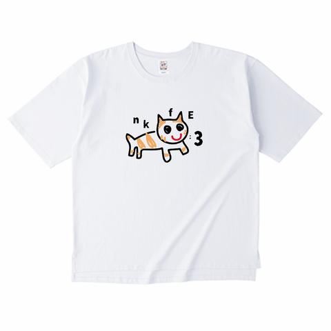 nkfE:3/オーバーサイズ/ビッグシルエット/Tシャツ/イエローキャット/メンズ