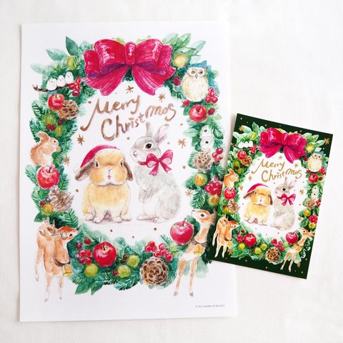 クリスマスポスター&カードセット