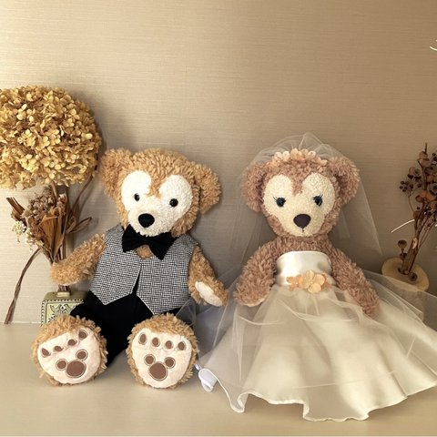 ダッフィー シェリーメイ ナチュラル ウエディング コスチューム 結婚式 衣装 ウェルカム