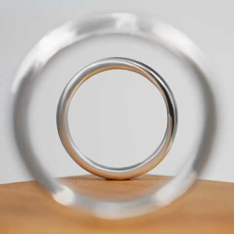 『t⳽uƙi☾wa』銀の月 ペアリング サイズ オーダーリング 2本セット SV925 シルバー 三日月から満月に変わるペアリング 結婚指輪のオーロ