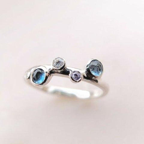 P'an topaz silver ring(ロンドンブルートパーズ)