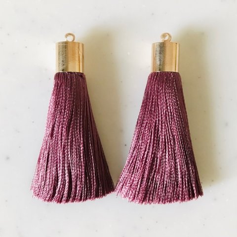 【H】Gold Cap Silk Tassels