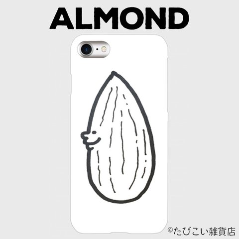 【iPhone】Nuts About スマホケース/アーモンドくん