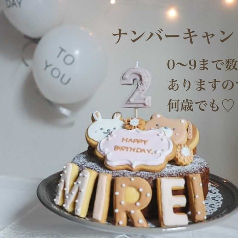 お誕生日にぴったり！ナンバーキャンドル...何色でも、何歳でも♡