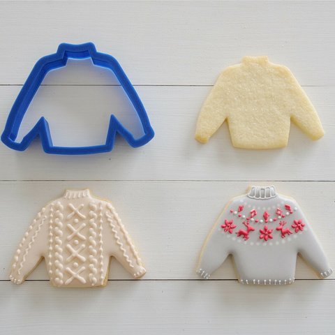 ハイネックセーター【縦6cm】クッキー型・クッキーカッター