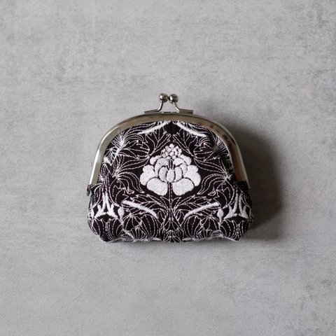 刺繍がま口コインケース Tulipe et rose