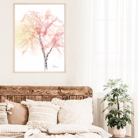桜の花のポスター　/ i0474 / インテリアポスター