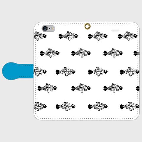 iPhoneX/XS/11/11 Pro対応 | 受注制作 | 手帳型スマホケース | サカナ