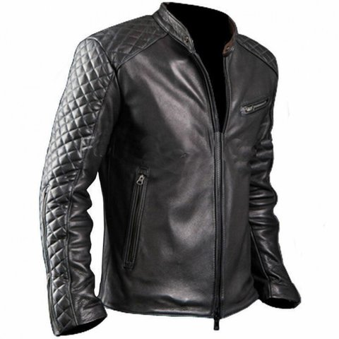 羊革キルティングライダーバイカージャケット Sheep Leather Quilted Rider Jacket