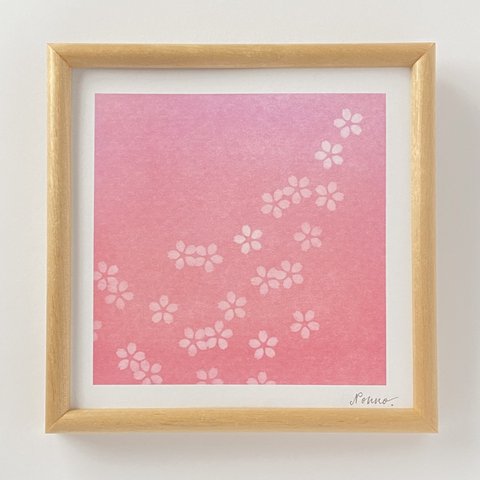 『 桜のパステルアート ピンク 』 パステルアート原画