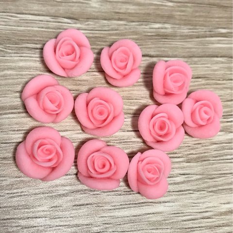 樹脂バラ ハンドメイド  ピンク10