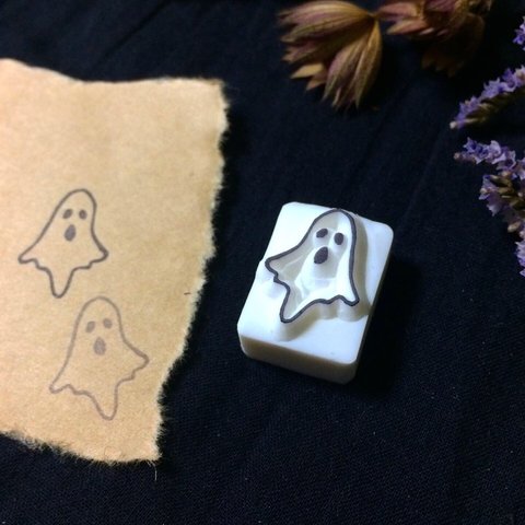 ハロウィン🎃おばけの消しゴムはんこ