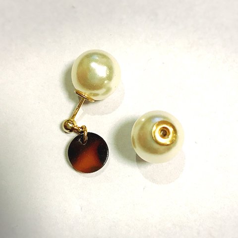 パール風キャッチ　10mm　6個