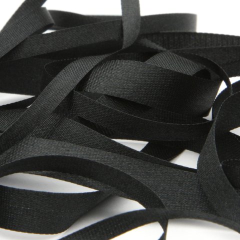 FUJIYAMA RIBBON エンブロイダリーリボン 7mm ブラック 9.14M巻（FY-262-7mm-50）