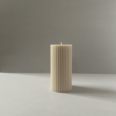 pillar candle -latte-