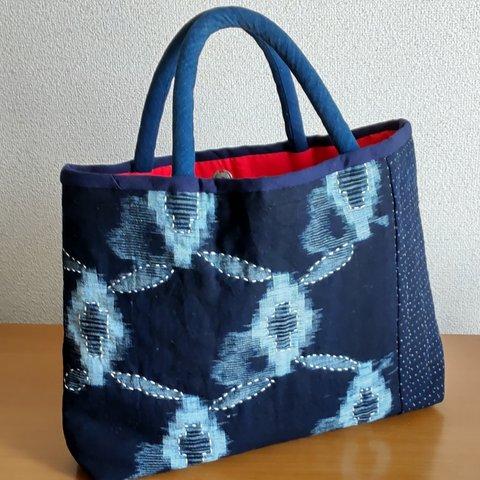 ☆藍染めハンドバッグ