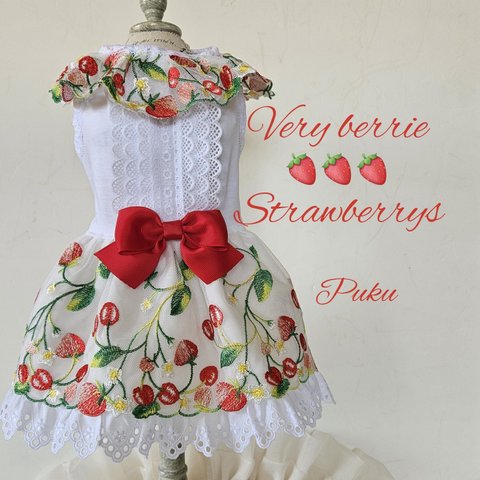 　Very berrie Strawberrys ワンピース[オーダー]