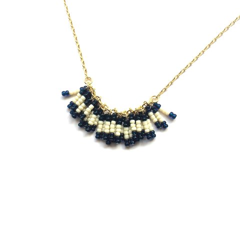 BUNCH　-Navy×Ivory- 【Necklace】