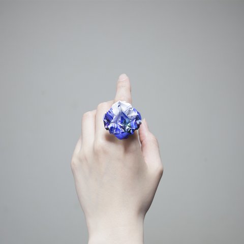 Blossom Ring ~一輪~(blue white)