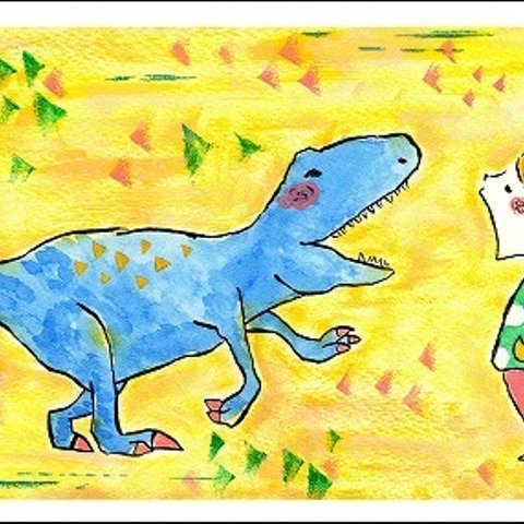 ★イラスト3枚セット★　D-1　高い声出す対決　