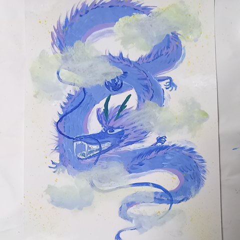 開運 青龍♡  絵画 インテリアに