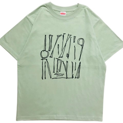 DRAWING・セージグリーン・Tシャツ【2TN-023-SG-B】
