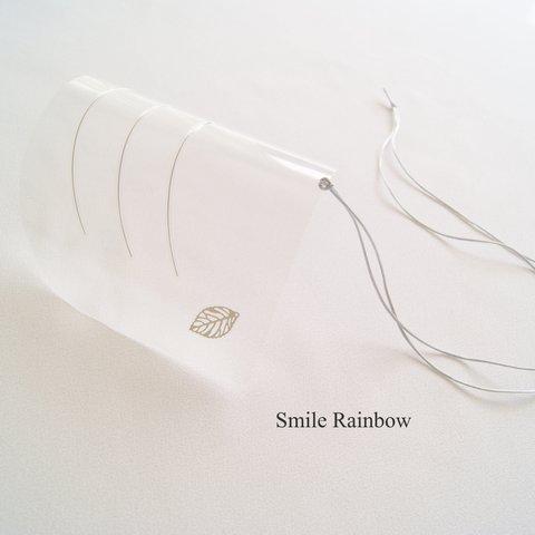 Smile Rainbow    silver natural Silver　フェイスシールド