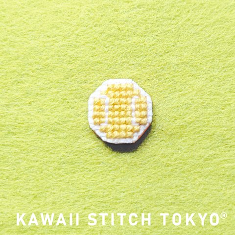 テニスボール【ブローチ】バッチ バッジ スポーツ テニス部 tennis 球技 部活 運動部 応援 刺繍 かわいい クロスステッチ ポップ オーダーメイド