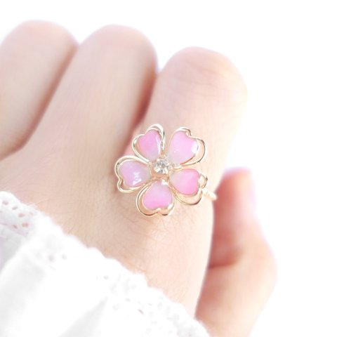 ◆ 桜(サクラ)いちりん❀⡱ 〜浴衣や着物にも〜【指輪/リング】◆
