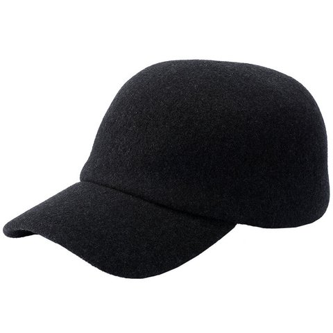 YOKOI BERET ウールキャップ キャップ ウール 帽子 ブラック [YO-BR009-BGY]