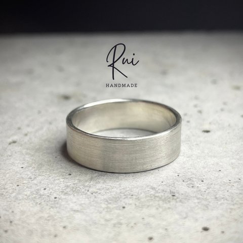 silver925 ring マットリング　6mm